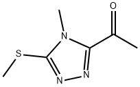 1-[4-methyl-5-(methylsulfanyl)-4H-1,2,4-triazol-3-yl
]ethan-1-one Structure