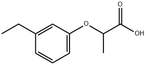 Propanoic acid, 2-(3-ethylphenoxy)- Structure