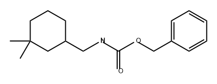 Carbamic acid, N-[(3,3-dimethylcyclohexyl)methyl]-, phenylmethyl ester Structure