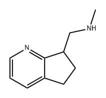 5H-Cyclopenta[b]pyridine-7-methanamine, 6,7-dihydro-N-methyl- Structure