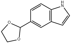 1H-Indole, 5-(1,3-dioxolan-2-yl)- 구조식 이미지