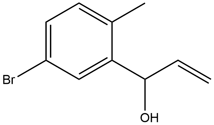 5-Bromo-α-ethenyl-2-methylbenzenemethanol Structure