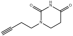 1-(but-3-yn-1-yl)-1,3-diazinane-2,4-dione Structure