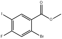 Benzoic acid, 2-bromo-4-fluoro-5-iodo-, methyl ester Structure