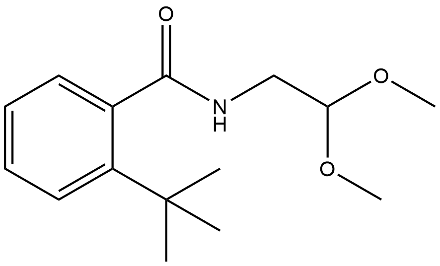 N-(2,2-Dimethoxyethyl)-2-(1,1-dimethylethyl)benzamide Structure