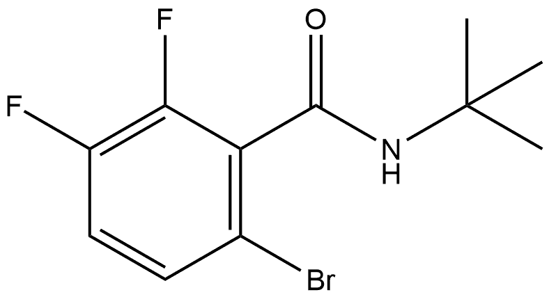 6-Bromo-N-(1,1-dimethylethyl)-2,3-difluorobenzamide Structure