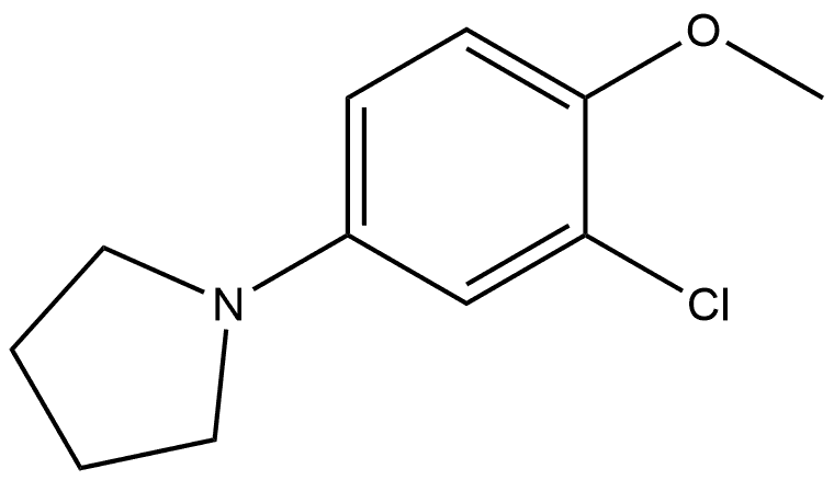 1-(3-Chloro-4-methoxyphenyl)pyrrolidine Structure