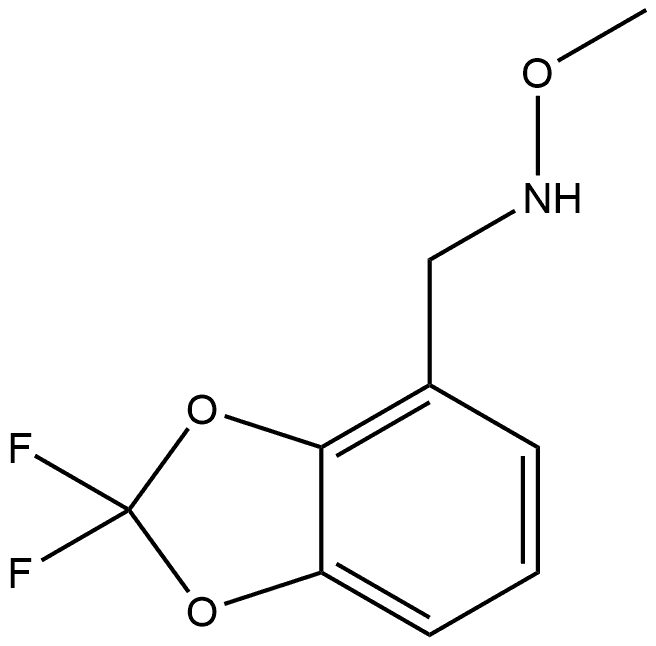 2,2-Difluoro-N-methoxy-1,3-benzodioxole-4-methanamine Structure