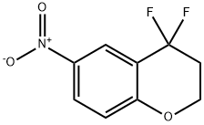 2H-1-Benzopyran, 4,4-difluoro-3,4-dihydro-6-nitro- 구조식 이미지