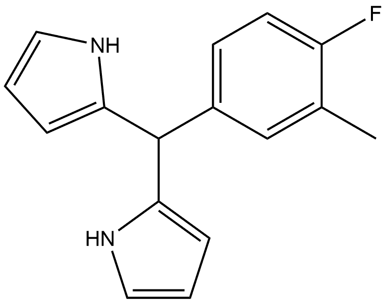 2,2’-[(4-Fluoro-3-methylphenyl)methylene]bis(1H-pyrrole) Structure