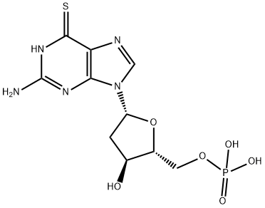 2'-Deoxy-6-thioguanosine-5'-monophosphate Structure