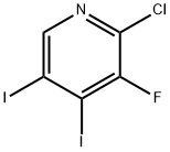 2-Chloro-3-fluoro-4,5-diiodopyridine Structure