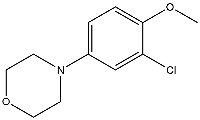 4-(3-Chloro-4-methoxyphenyl)morpholine Structure