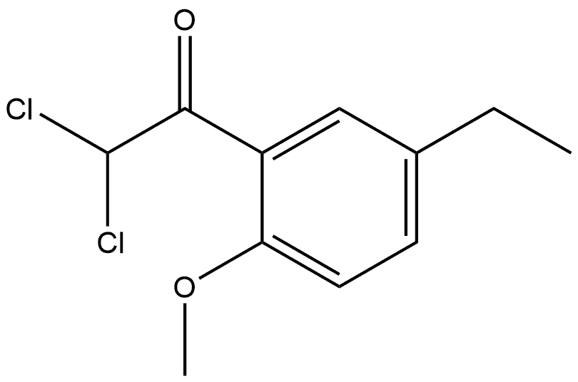 2,2-dichloro-1-(5-ethyl-2-methoxyphenyl)ethanone Structure