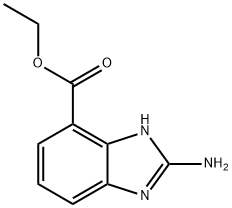 ethyl 2-amino-1H-1,3-benzodiazole-4-carboxylate Structure