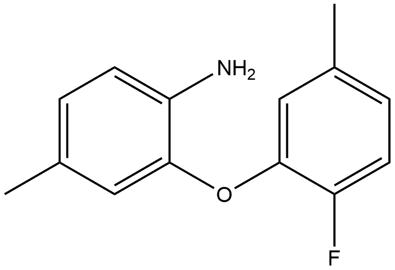 2-(2-Fluoro-5-methylphenoxy)-4-methylbenzenamine Structure