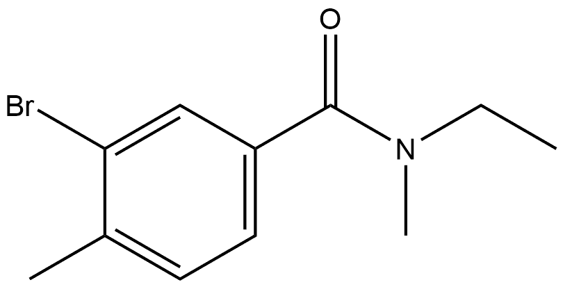 3-Bromo-N-ethyl-N,4-dimethylbenzamide Structure