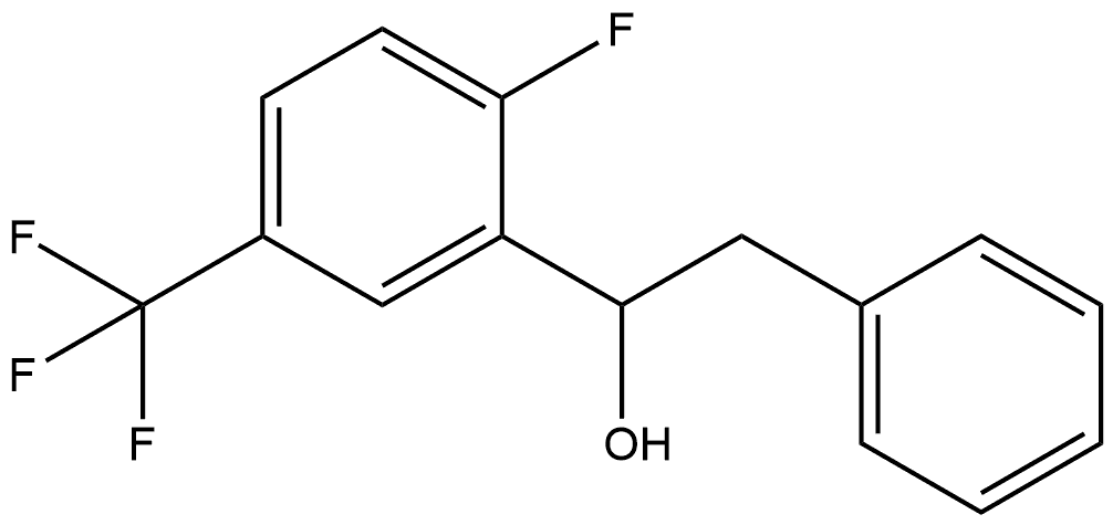 α-[2-Fluoro-5-(trifluoromethyl)phenyl]benzeneethanol Structure