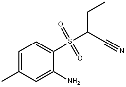 Butanenitrile, 2-[(2-amino-4-methylphenyl)sulfonyl]- Structure