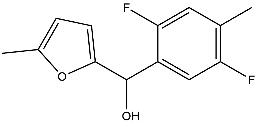 α-(2,5-Difluoro-4-methylphenyl)-5-methyl-2-furanmethanol Structure