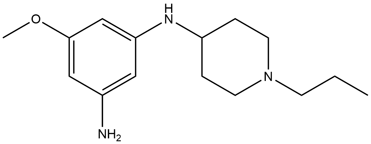 5-Methoxy-N1-(1-propyl-4-piperidinyl)-1,3-benzenediamine Structure