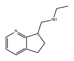 5H-Cyclopenta[b]pyridine-7-methanamine, N-ethyl-6,7-dihydro- Structure