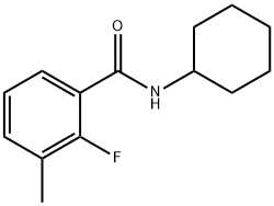 N-cyclohexyl-2-fluoro-3-methylbenzamide Structure