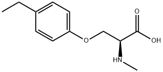 O-(4-ethylphenyl)-N-methyl-L-serine Structure