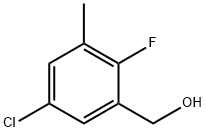 Benzenemethanol, 5-chloro-2-fluoro-3-methyl- 구조식 이미지