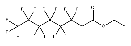 Octanoic acid, 3,3,4,4,5,5,6,6,7,7,8,8,8-tridecafluoro-, ethyl ester 구조식 이미지
