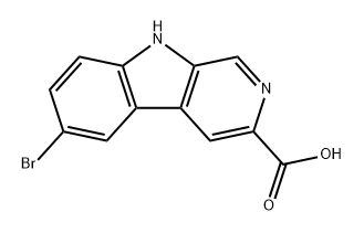 9H-Pyrido[3,4-b]indole-3-carboxylic acid, 6-bromo- 구조식 이미지