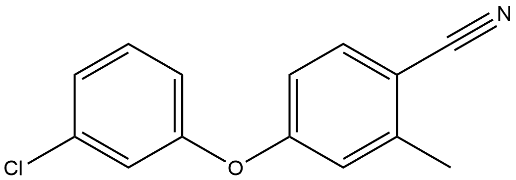 4-(3-Chlorophenoxy)-2-methylbenzonitrile Structure