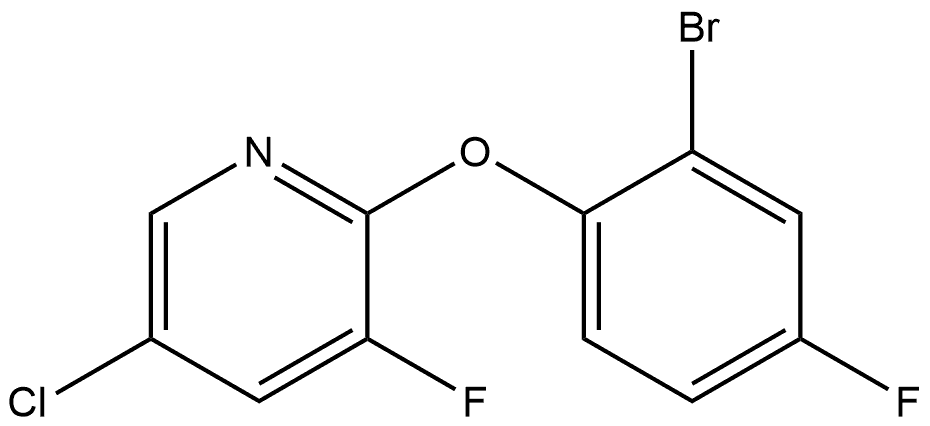 2-(2-Bromo-4-fluorophenoxy)-5-chloro-3-fluoropyridine Structure