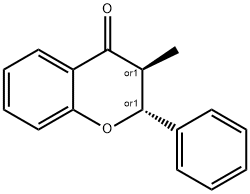Trans-3-methyl-2-phenylchroman-4-one Structure