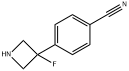4-(3-Fluoroazetidin-3-yl)benzonitrile Structure