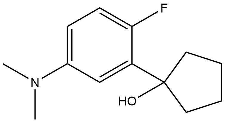 1-(5-(dimethylamino)-2-fluorophenyl)cyclopentanol Structure