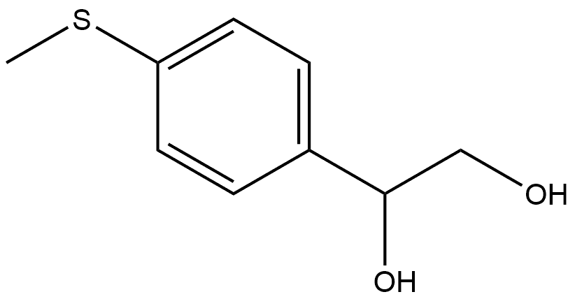 1-[4-(Methylthio)phenyl]-1,2-ethanediol Structure