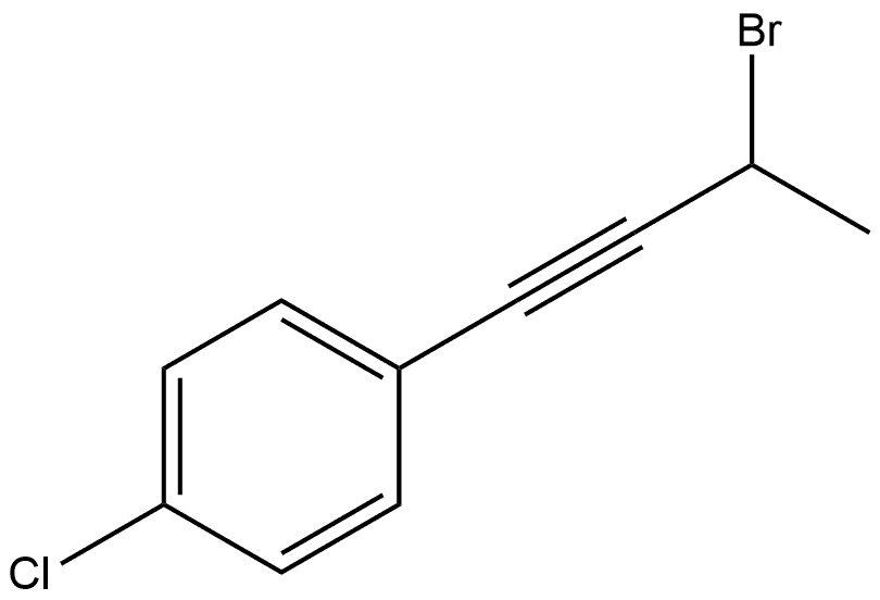 1-(3-Bromo-1-butyn-1-yl)-4-chlorobenzene Structure