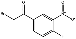 Ethanone, 2-bromo-1-(4-fluoro-3-nitrophenyl)- 구조식 이미지