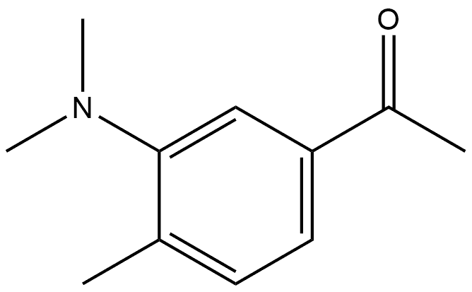 1-[3-(Dimethylamino)-4-methylphenyl]ethanone Structure