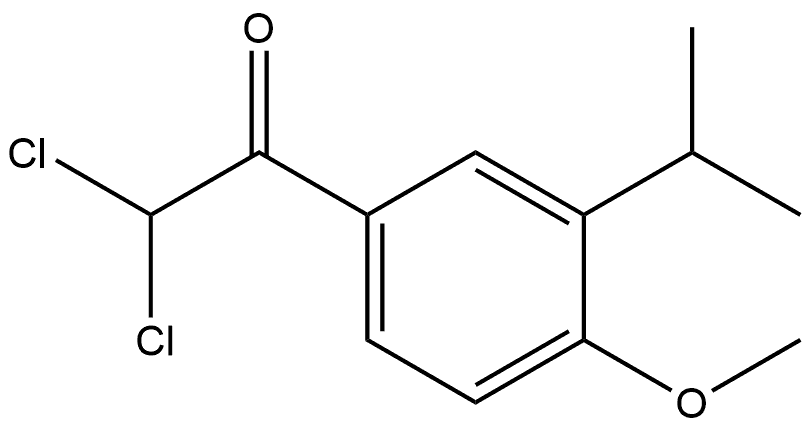 2,2-dichloro-1-(3-isopropyl-4-methoxyphenyl)ethanone Structure