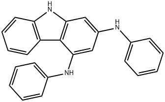 9H-Carbazole-2,4-diamine, N2,N4-diphenyl- Structure