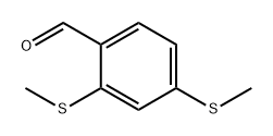 Benzaldehyde, 2,4-bis(methylthio)- Structure