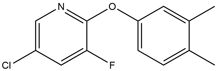 5-Chloro-2-(3,4-dimethylphenoxy)-3-fluoropyridine Structure
