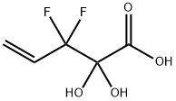 4-Pentenoic acid, 3,3-difluoro-2,2-dihydroxy- Structure
