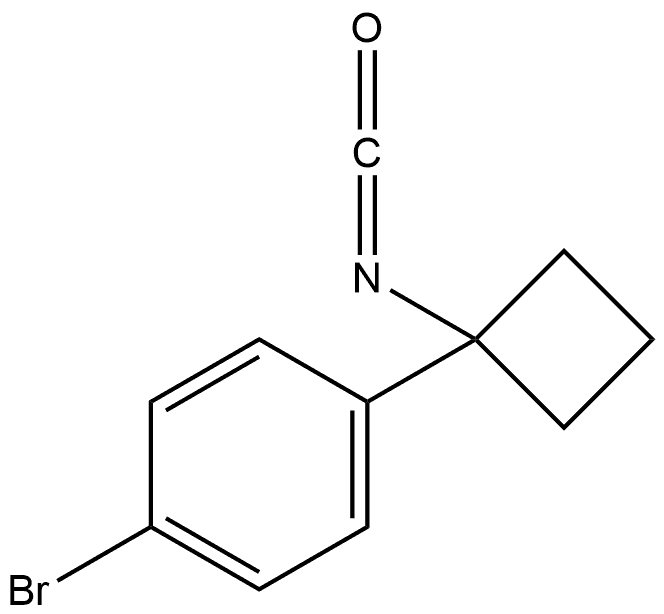 1-Bromo-4-(1-isocyanatocyclobutyl)benzene Structure