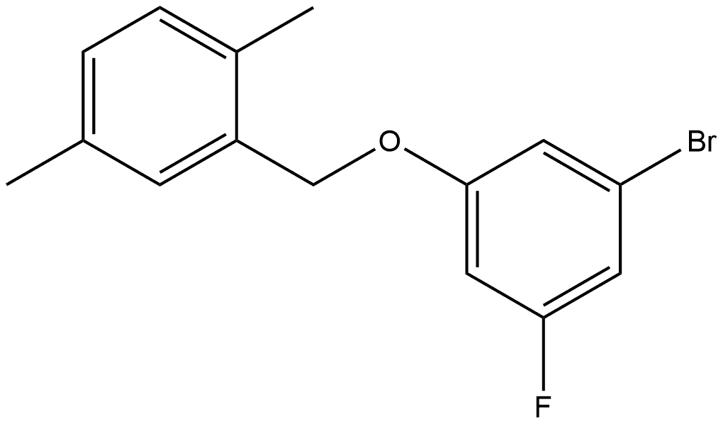 2-[(3-Bromo-5-fluorophenoxy)methyl]-1,4-dimethylbenzene Structure