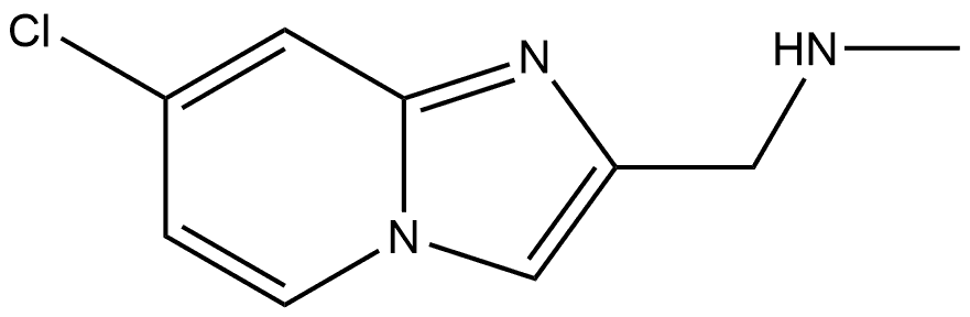 (7-CHLORO-IMIDAZO[1,2-A]PYRIDIN-2-YLMETHYL)-METHYL-AMINE Structure