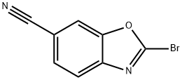 6-Benzoxazolecarbonitrile, 2-bromo- 구조식 이미지
