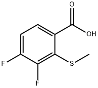 Benzoic acid, 3,4-difluoro-2-(methylthio)- Structure